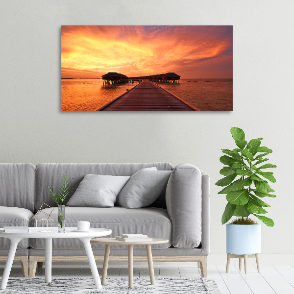 Canvas wall art Bungalowy Maldives