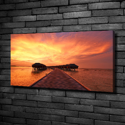 Canvas wall art Bungalowy Maldives