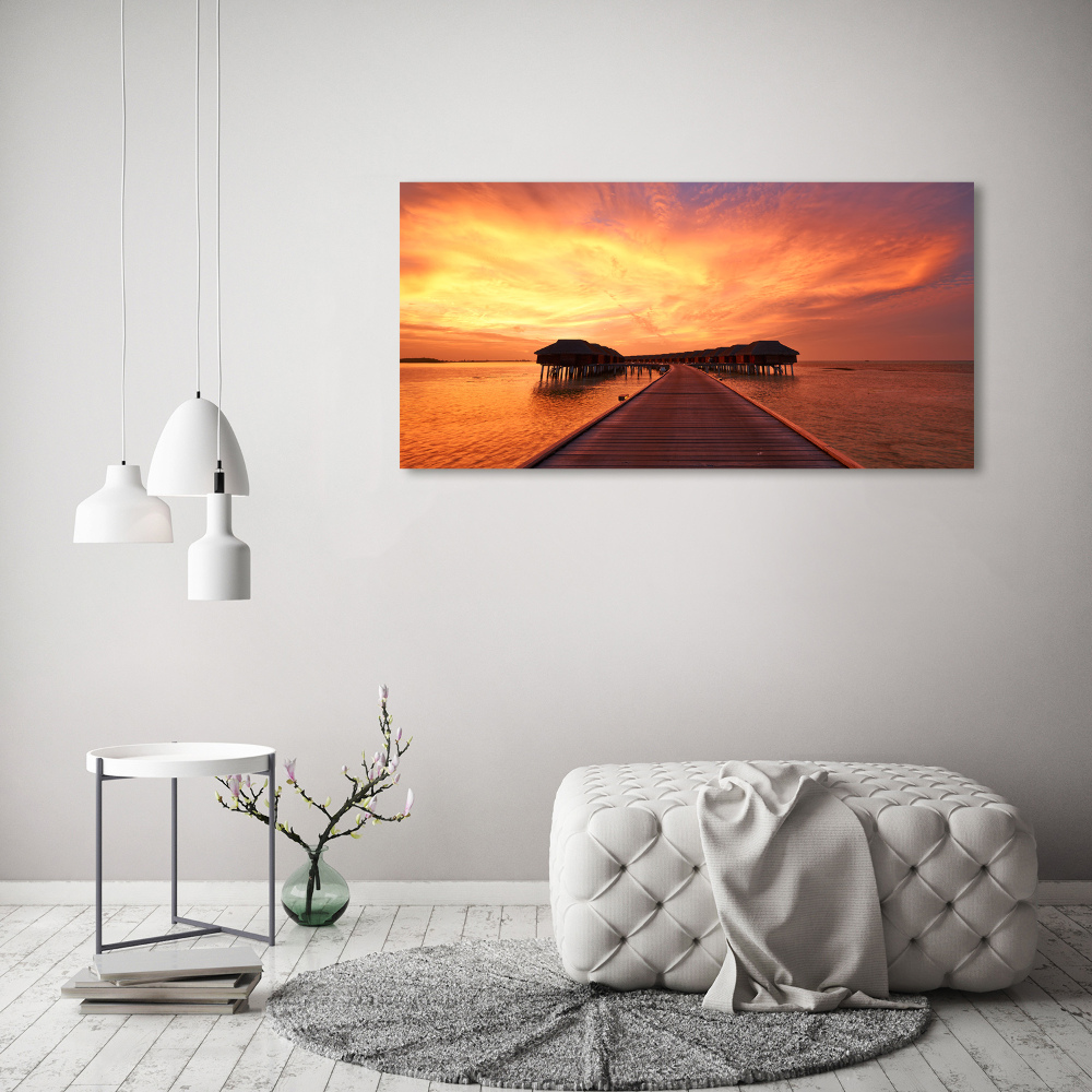 Canvas wall art Bungalowy Maldives