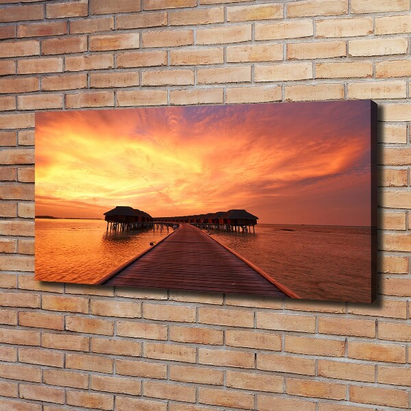 Canvas wall art Bungalowy Maldives