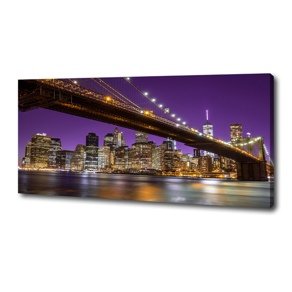 Canvas wall art Manhattan at night