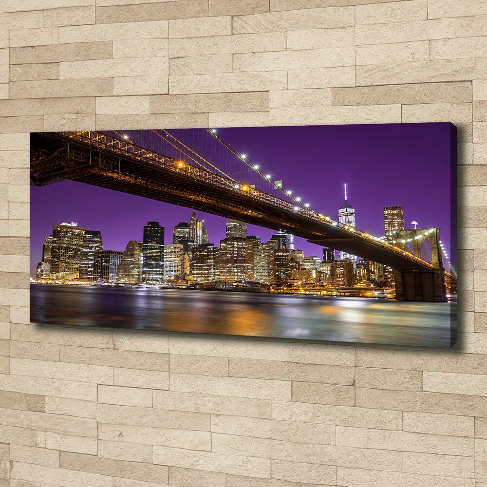 Canvas wall art Manhattan at night