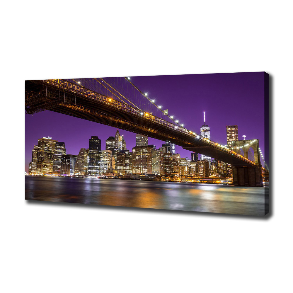 Canvas wall art Manhattan at night