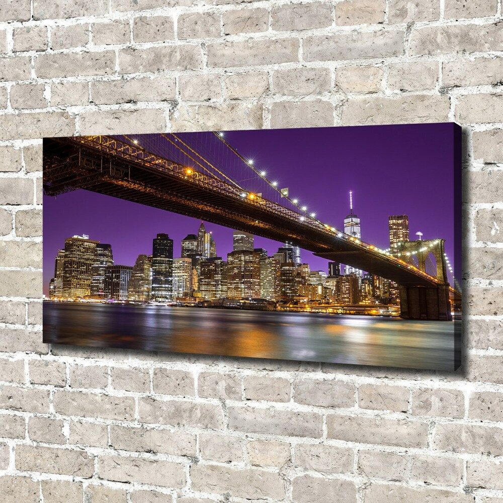 Canvas wall art Manhattan at night