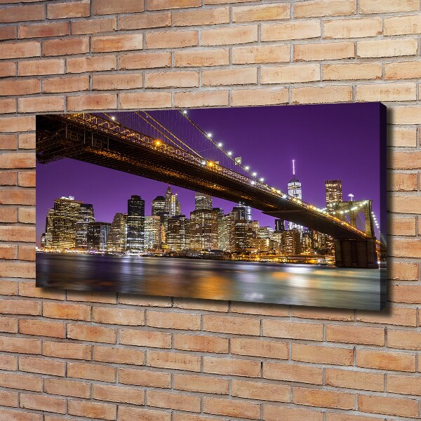 Canvas wall art Manhattan at night