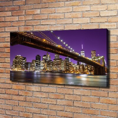 Canvas wall art Manhattan at night