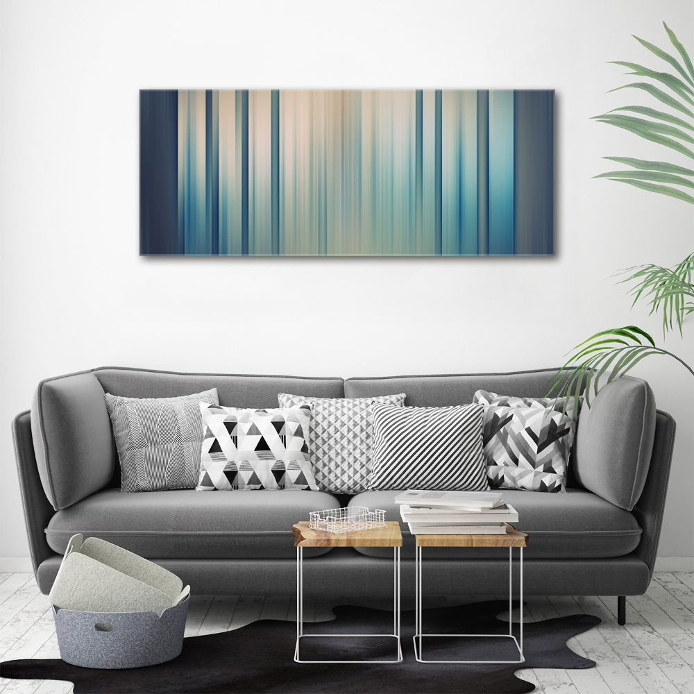 Canvas wall art Blue stripes