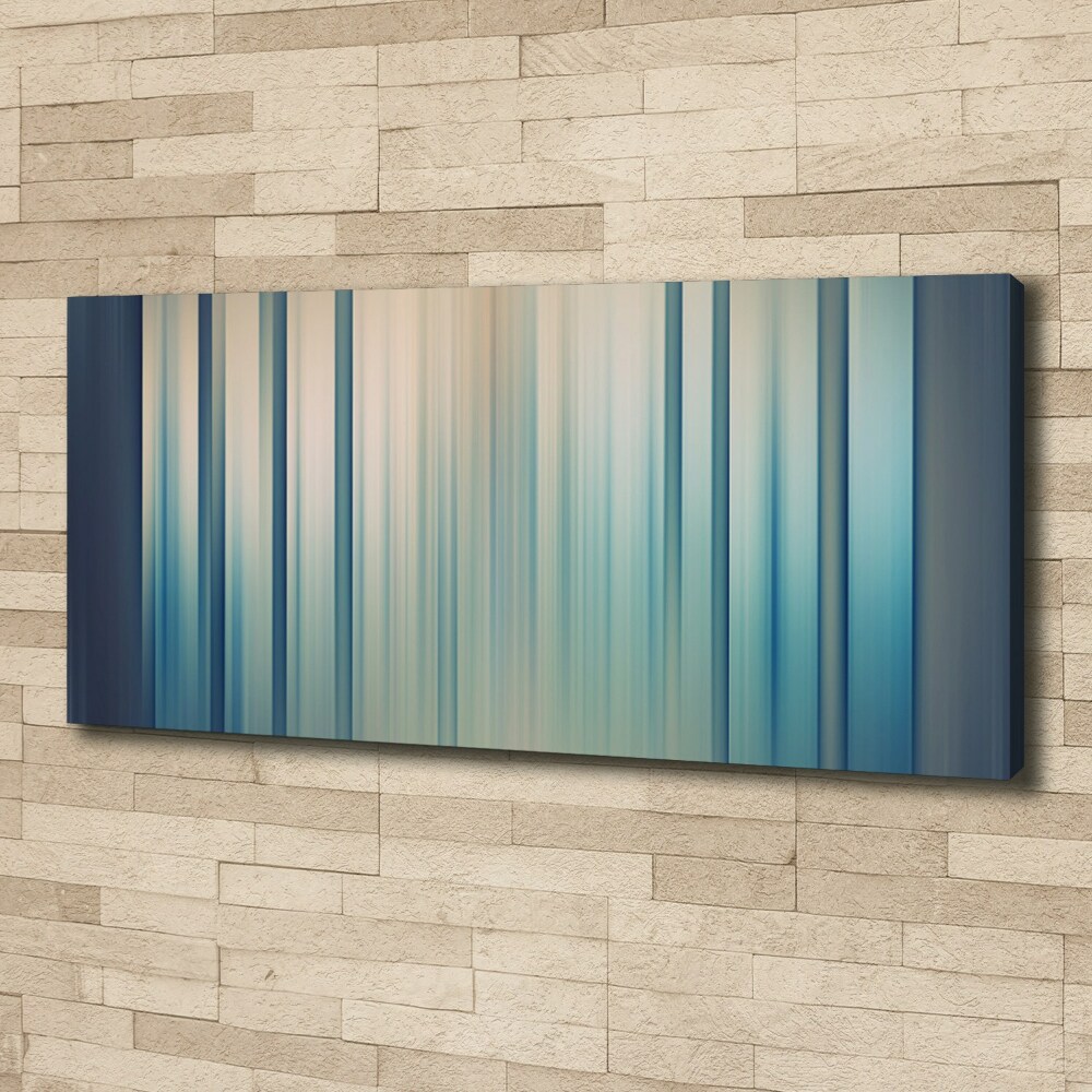 Canvas wall art Blue stripes