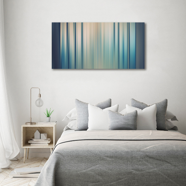 Canvas wall art Blue stripes