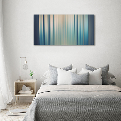 Canvas wall art Blue stripes