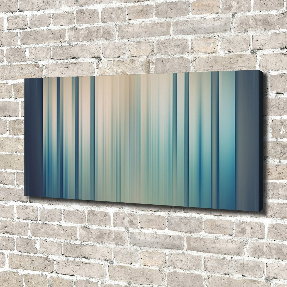 Canvas wall art Blue stripes