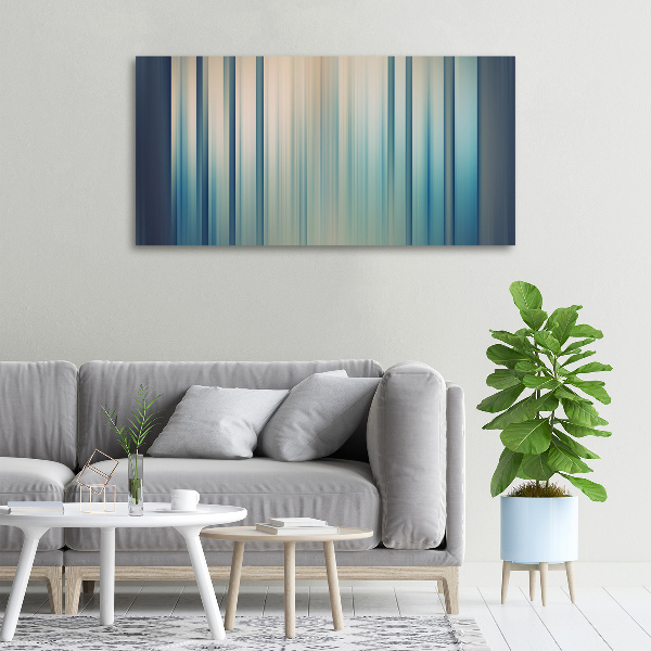 Canvas wall art Blue stripes