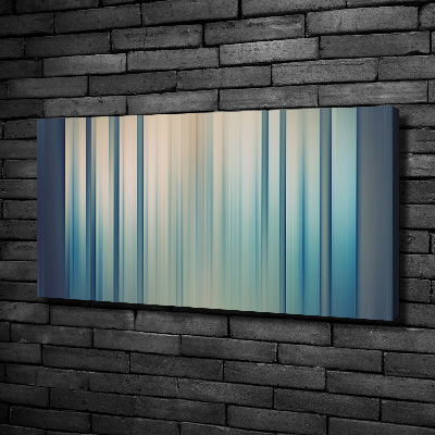 Canvas wall art Blue stripes