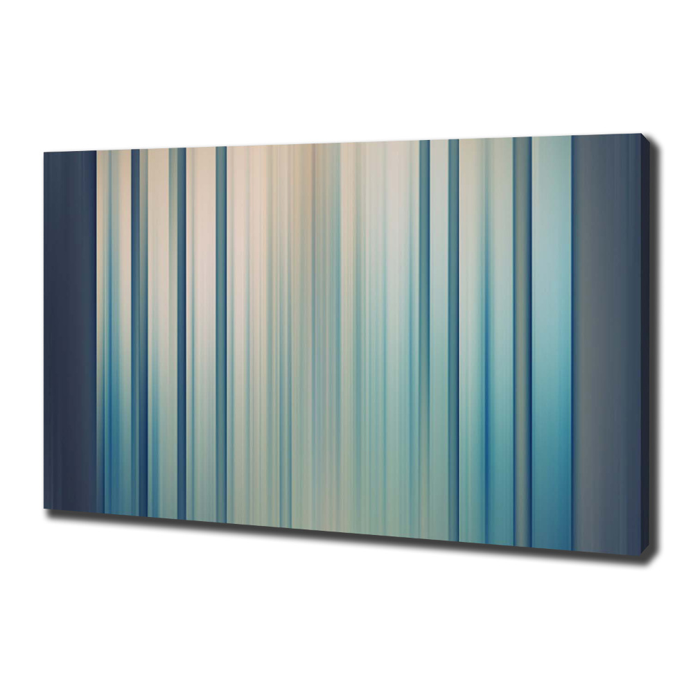 Canvas wall art Blue stripes