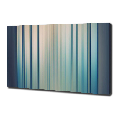 Canvas wall art Blue stripes