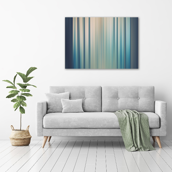 Canvas wall art Blue stripes