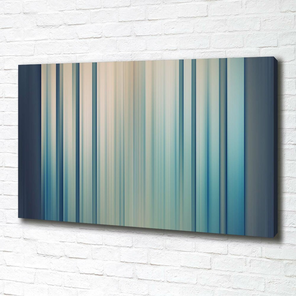 Canvas wall art Blue stripes