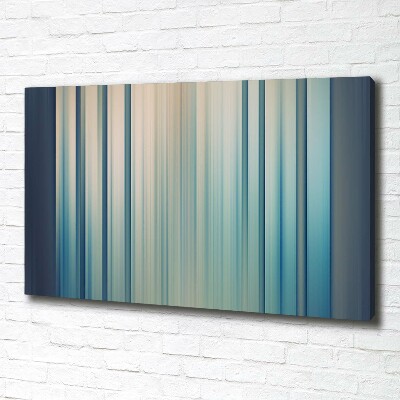 Canvas wall art Blue stripes