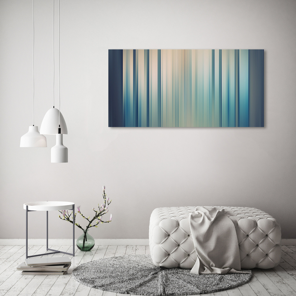 Canvas wall art Blue stripes