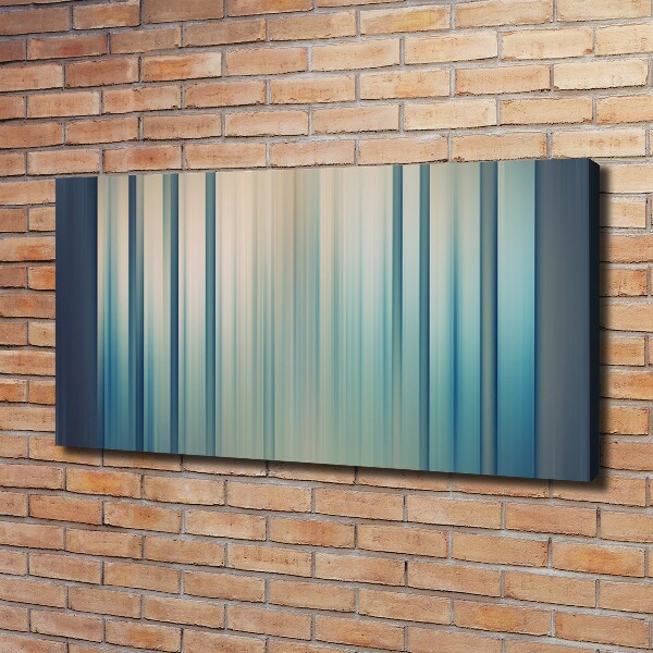 Canvas wall art Blue stripes