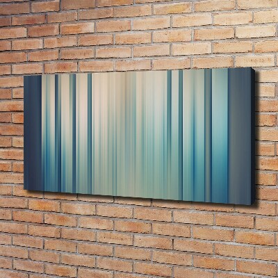 Canvas wall art Blue stripes