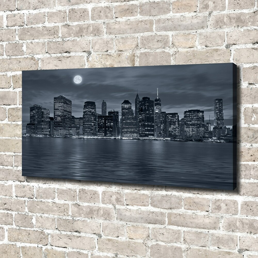 Canvas wall art New York at night