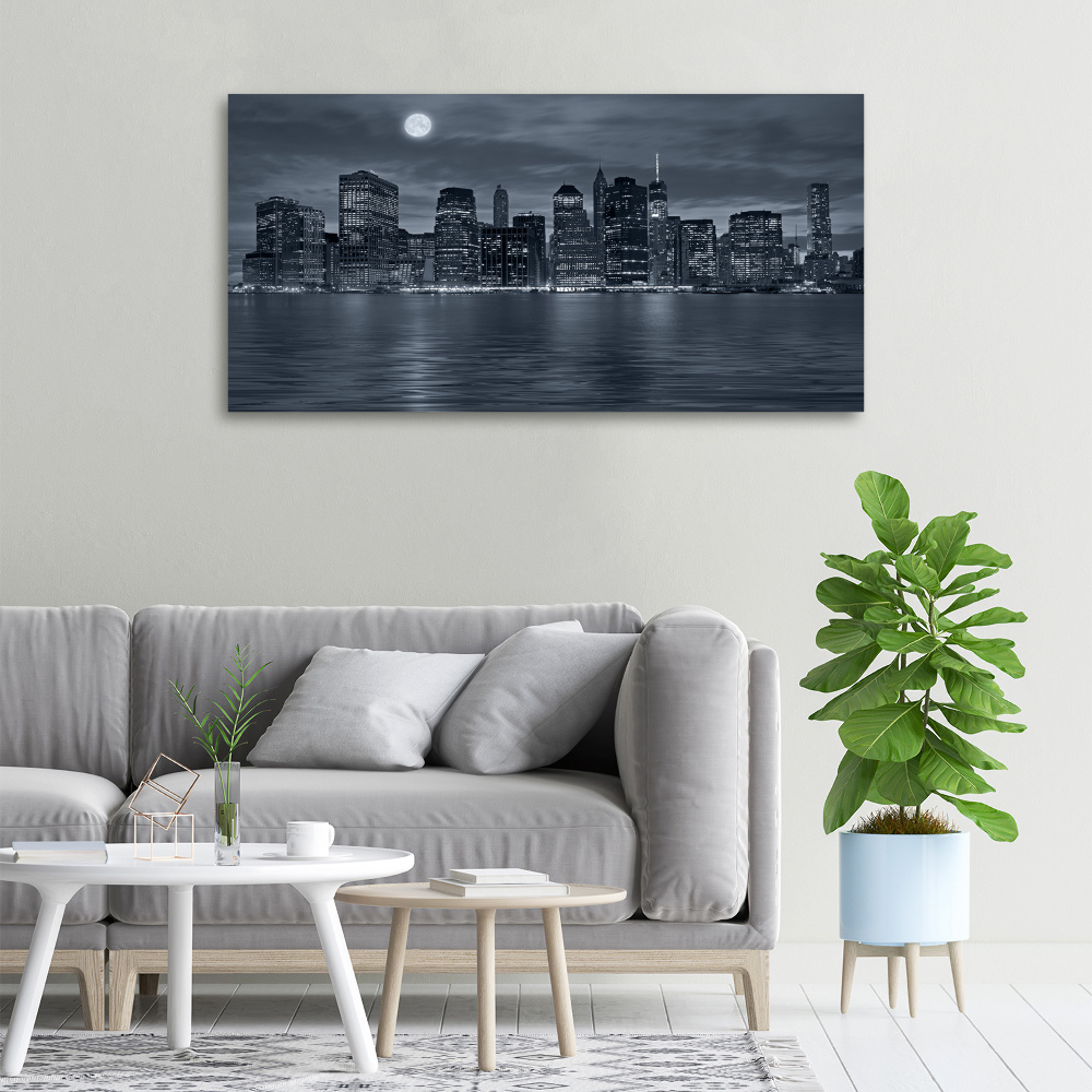 Canvas wall art New York at night