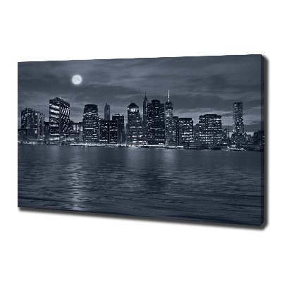 Canvas wall art New York at night