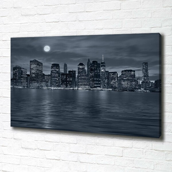 Canvas wall art New York at night