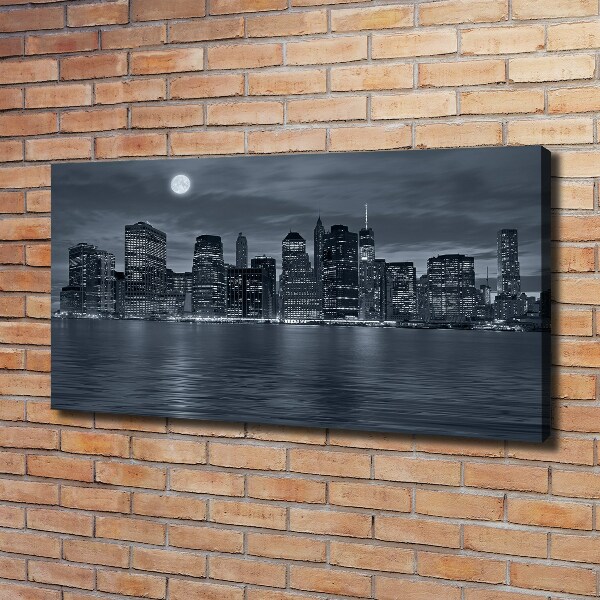 Canvas wall art New York at night