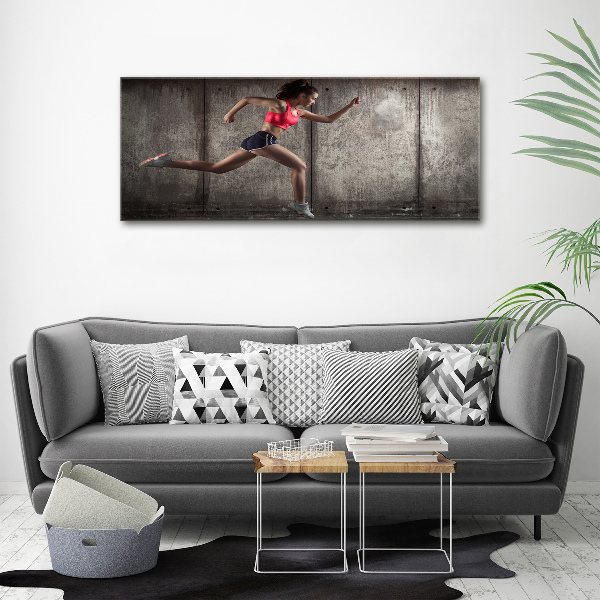 Canvas wall art Running