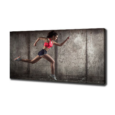 Canvas wall art Running