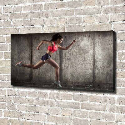 Canvas wall art Running