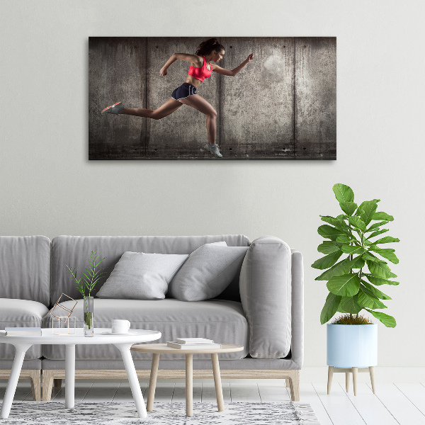 Canvas wall art Running