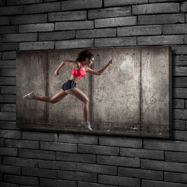 Canvas wall art Running