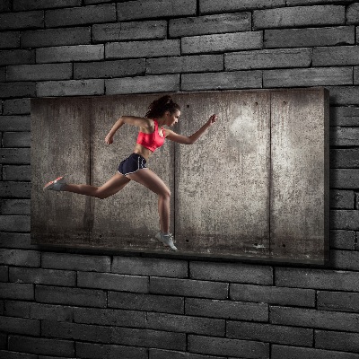 Canvas wall art Running