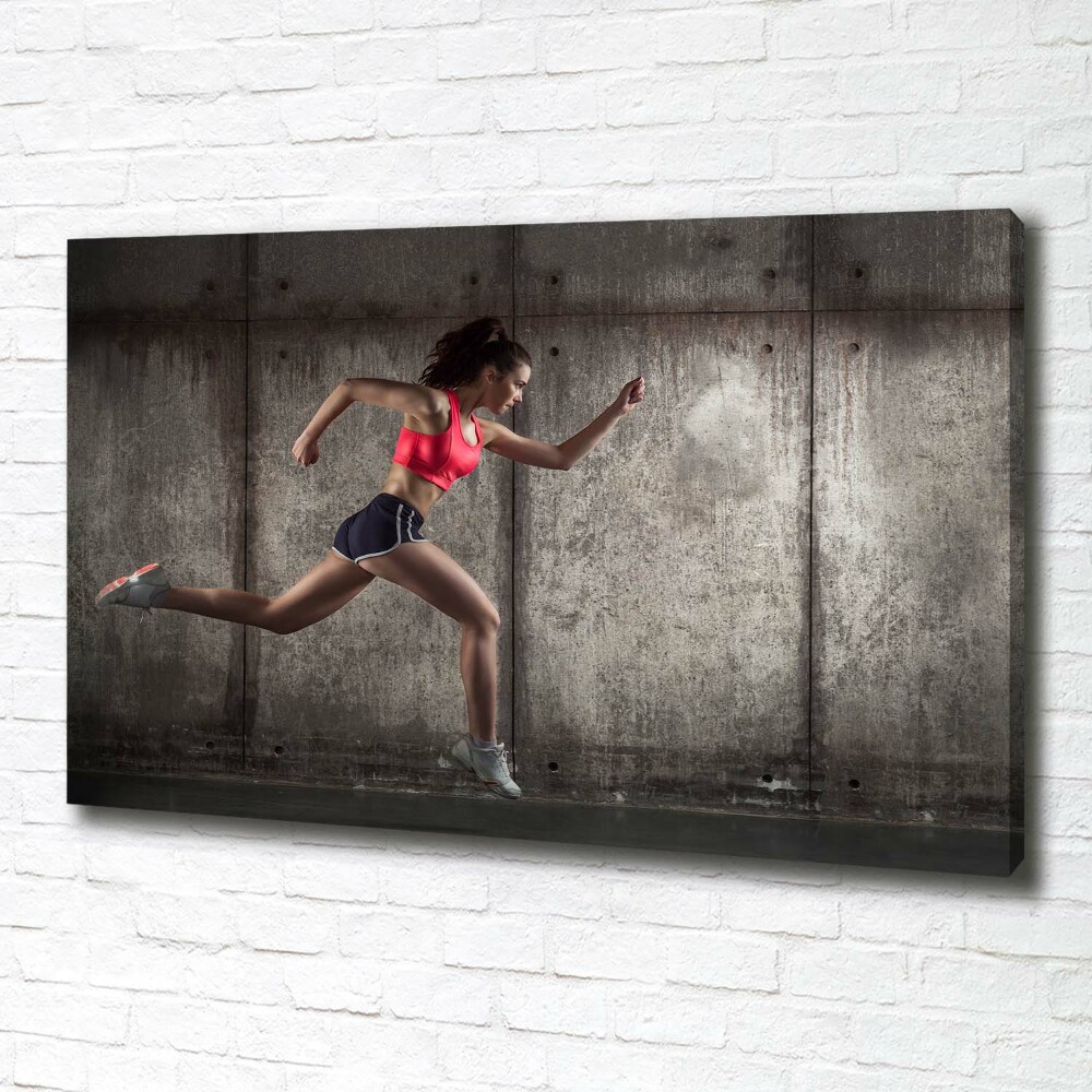 Canvas wall art Running