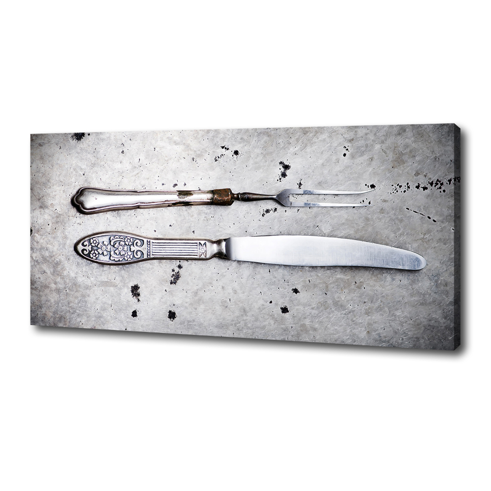 Canvas wall art Cutlery