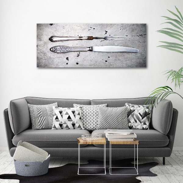 Canvas wall art Cutlery