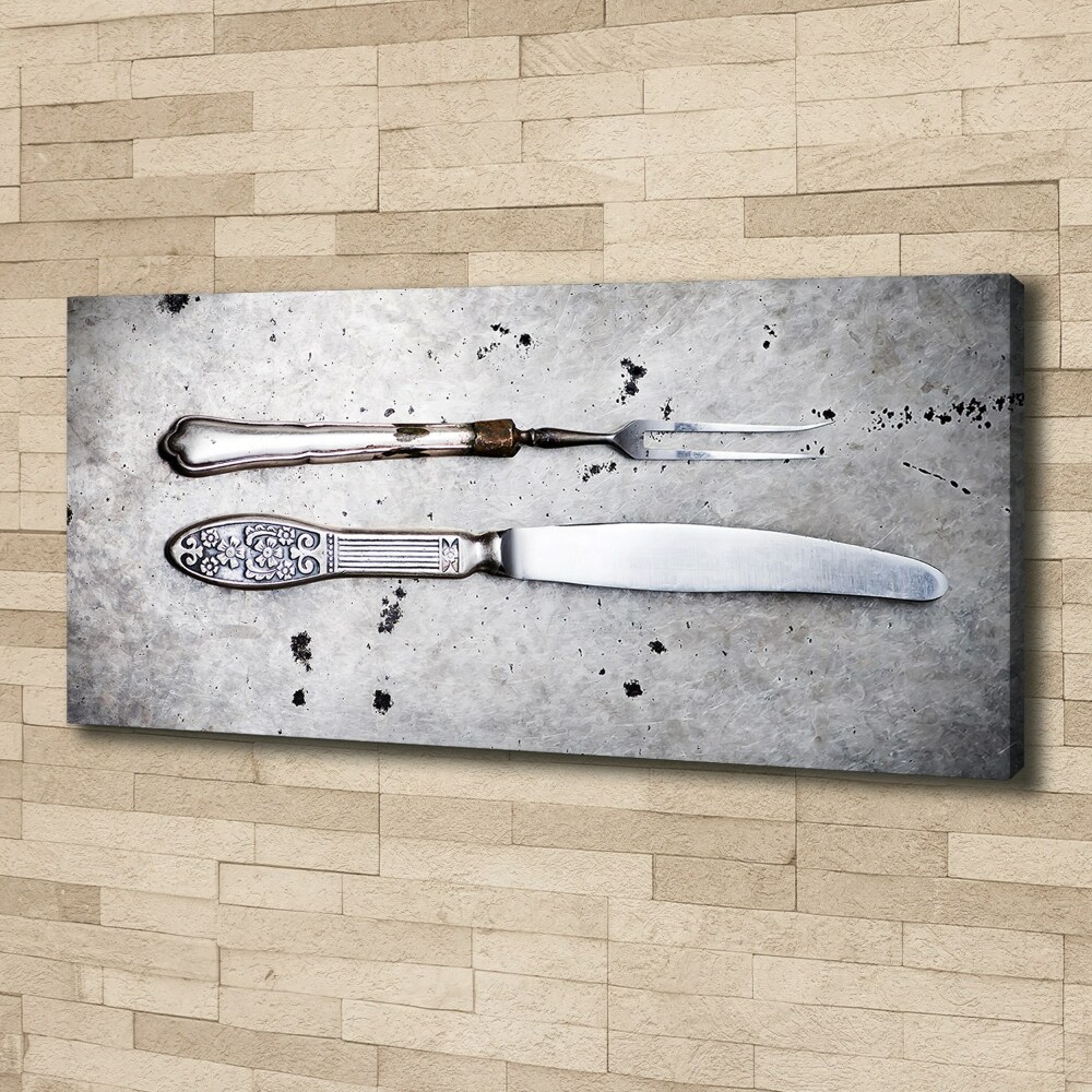 Canvas wall art Cutlery