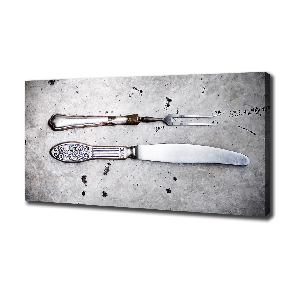 Canvas wall art Cutlery