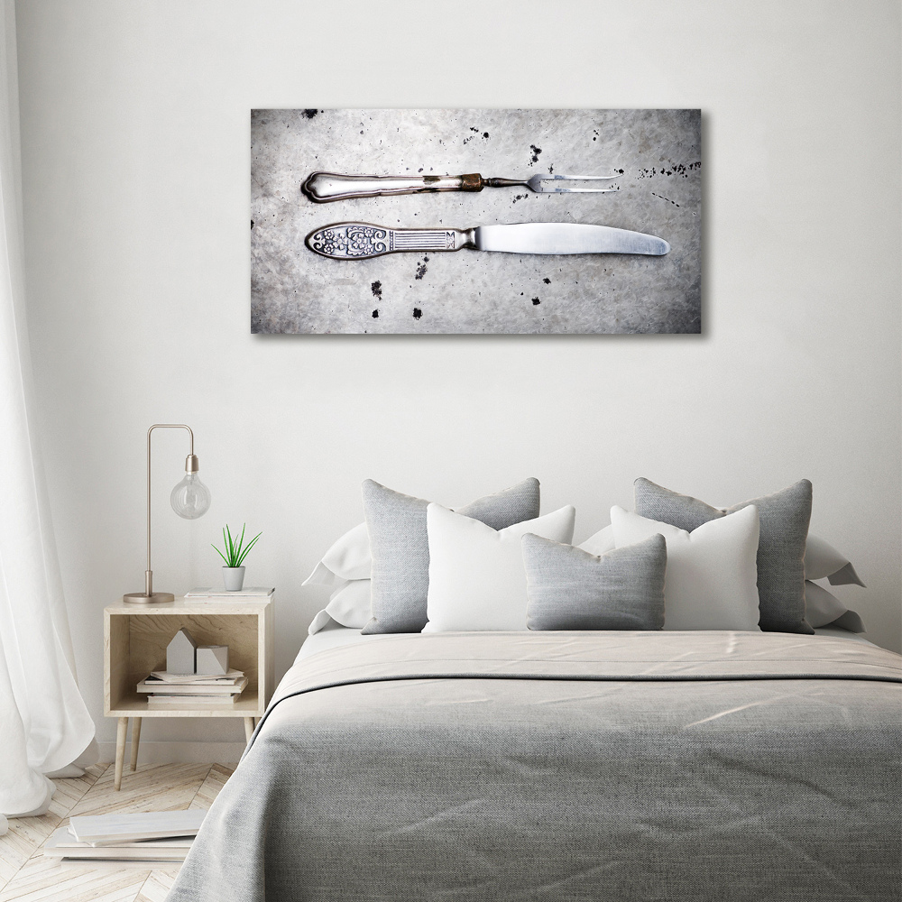 Canvas wall art Cutlery