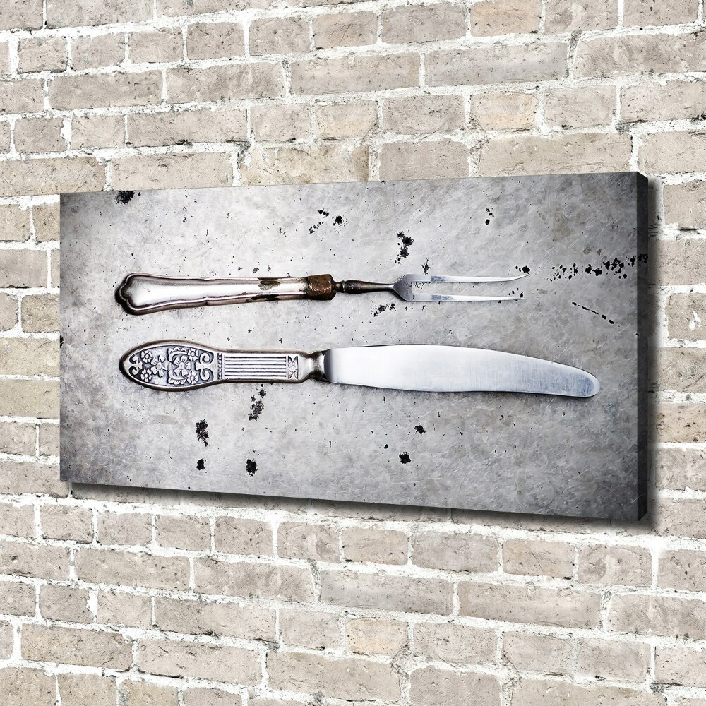 Canvas wall art Cutlery