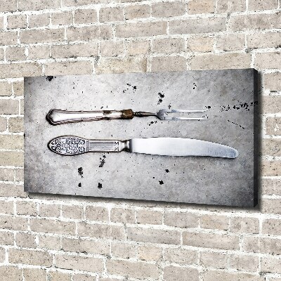 Canvas wall art Cutlery