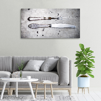 Canvas wall art Cutlery