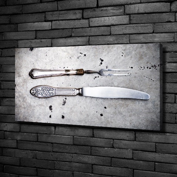 Canvas wall art Cutlery