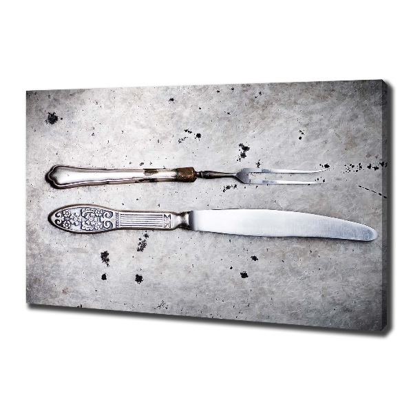 Canvas wall art Cutlery