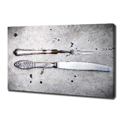 Canvas wall art Cutlery