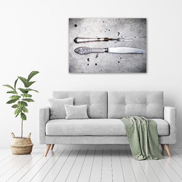 Canvas wall art Cutlery