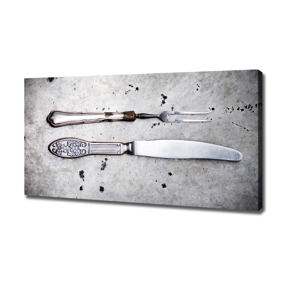 Canvas wall art Cutlery